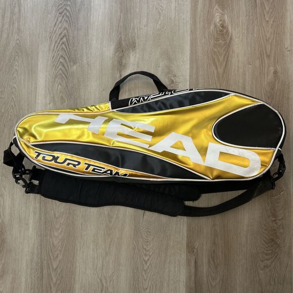 Head Tour Team Tennis Racquet Bag Backpack Climate Control Section CCT Gold - Picture 1 of 16